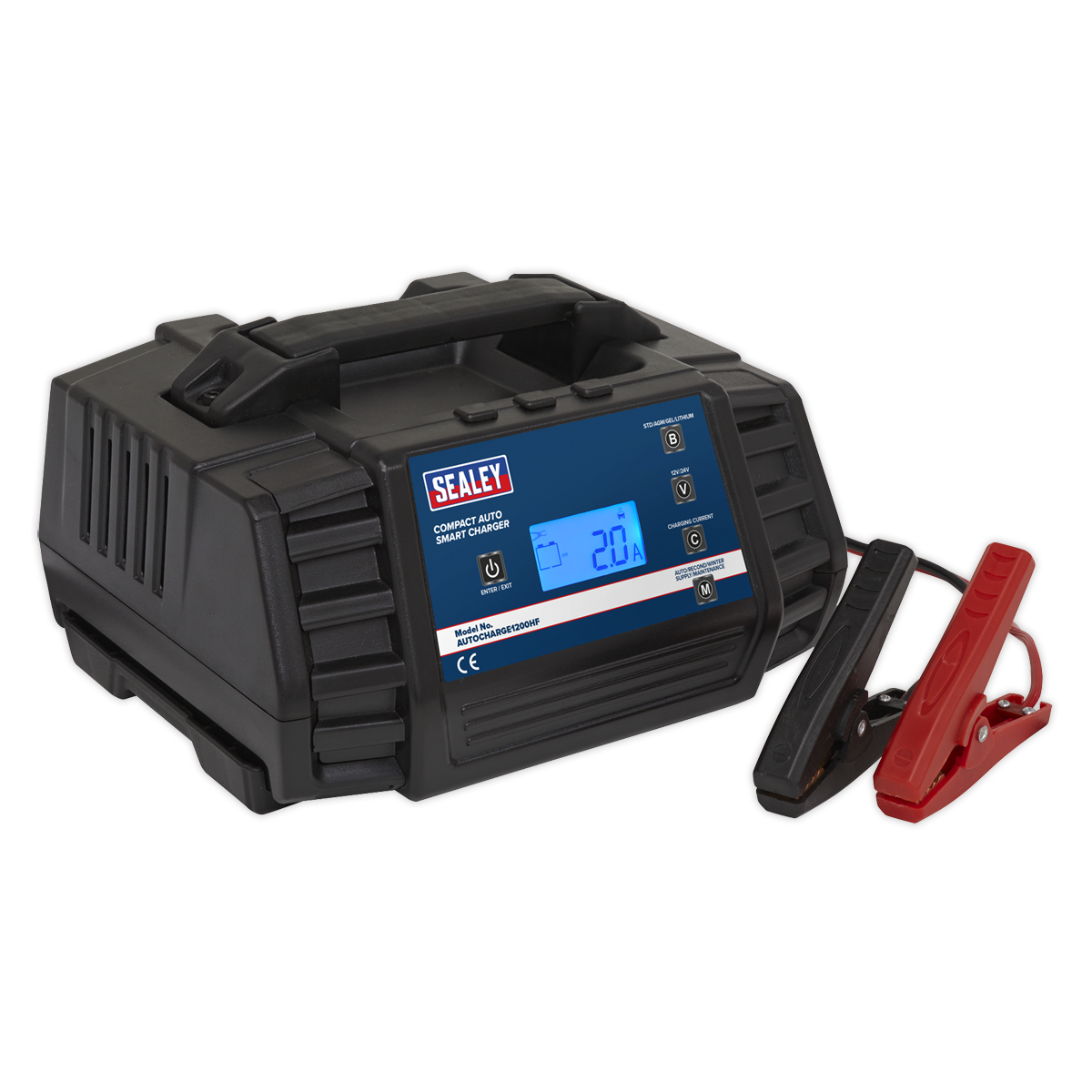 Compact Smart Charger & Maintainer 12A 9-Cycle 12/24V – Lithium