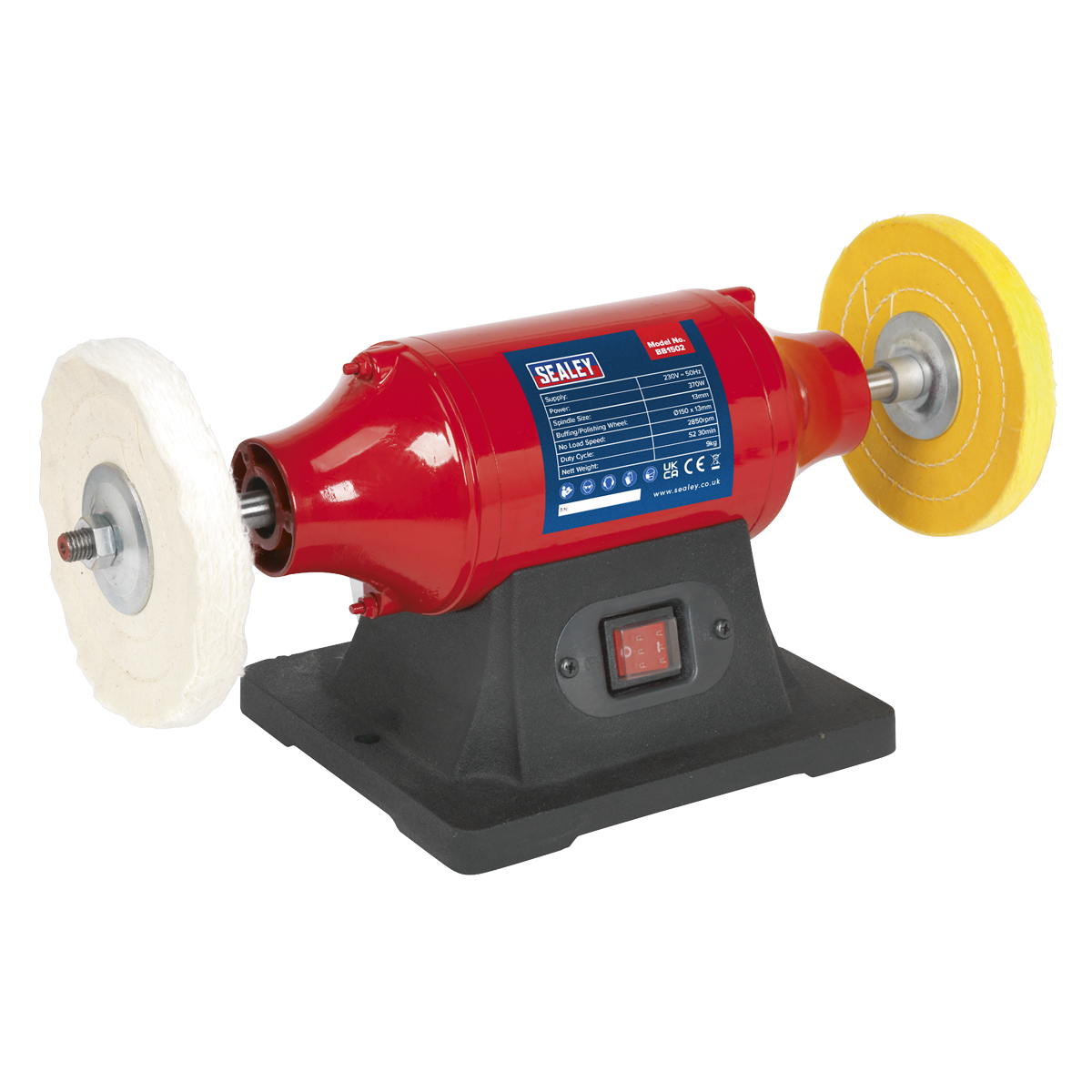 Bench Mounting Buffer/Polisher 150mm 370W/230V