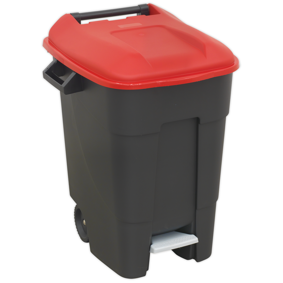 Refuse/Wheelie Bin with Foot Pedal 100L – Red
