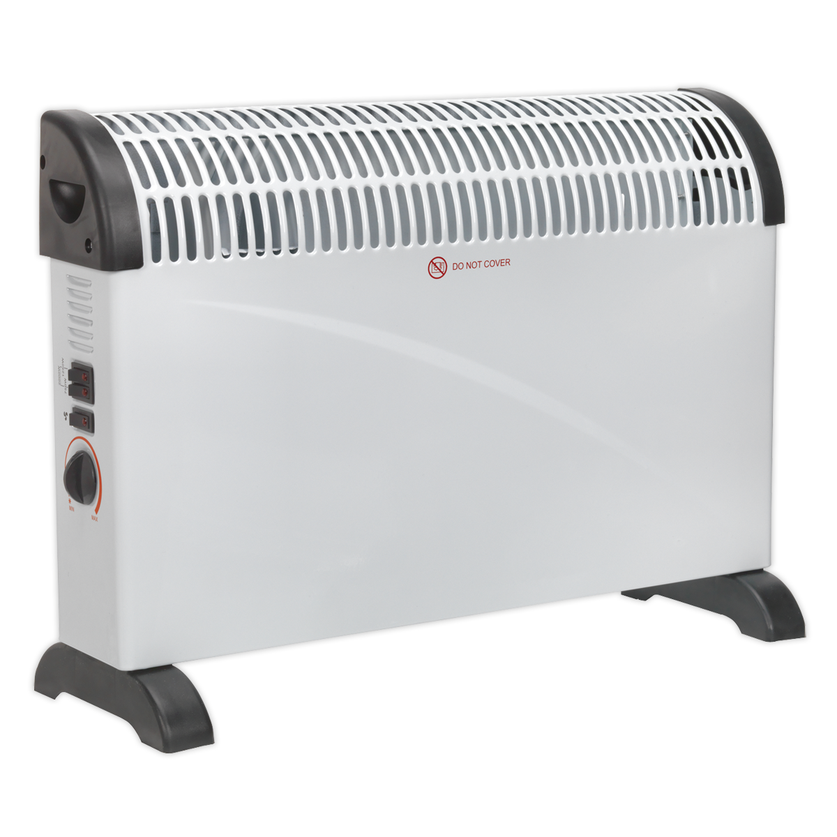 Convector Heater 2000W 3 Heat Settings Thermostat Turbo Fan
