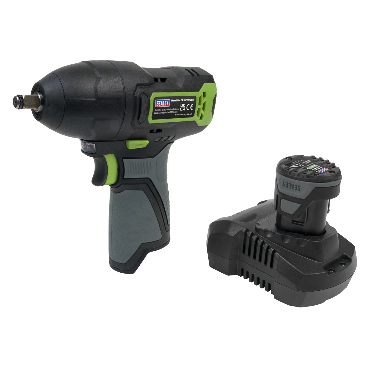 Cordless Impact Wrench 3/8″Sq Drive 10.8V 2Ah