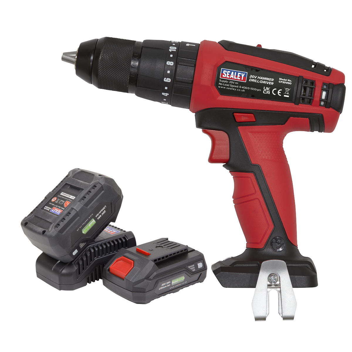 Hammer Drill/Driver Kit Ø13mm 20V – 2 Batteries