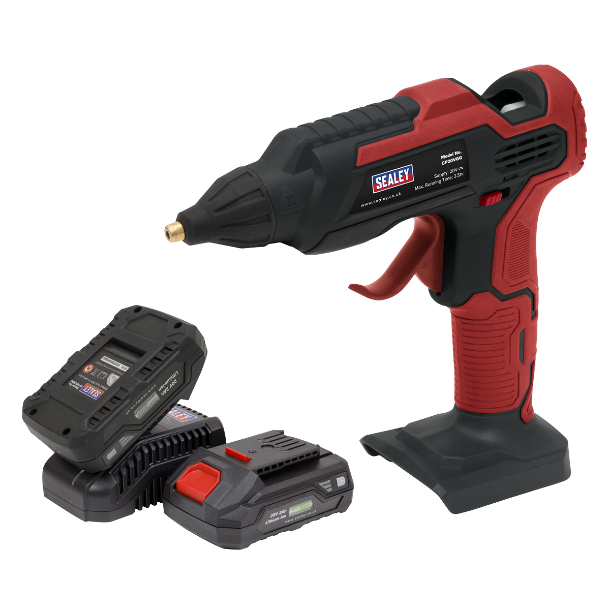 Cordless Glue Gun Kit 20V – 2 Batteries