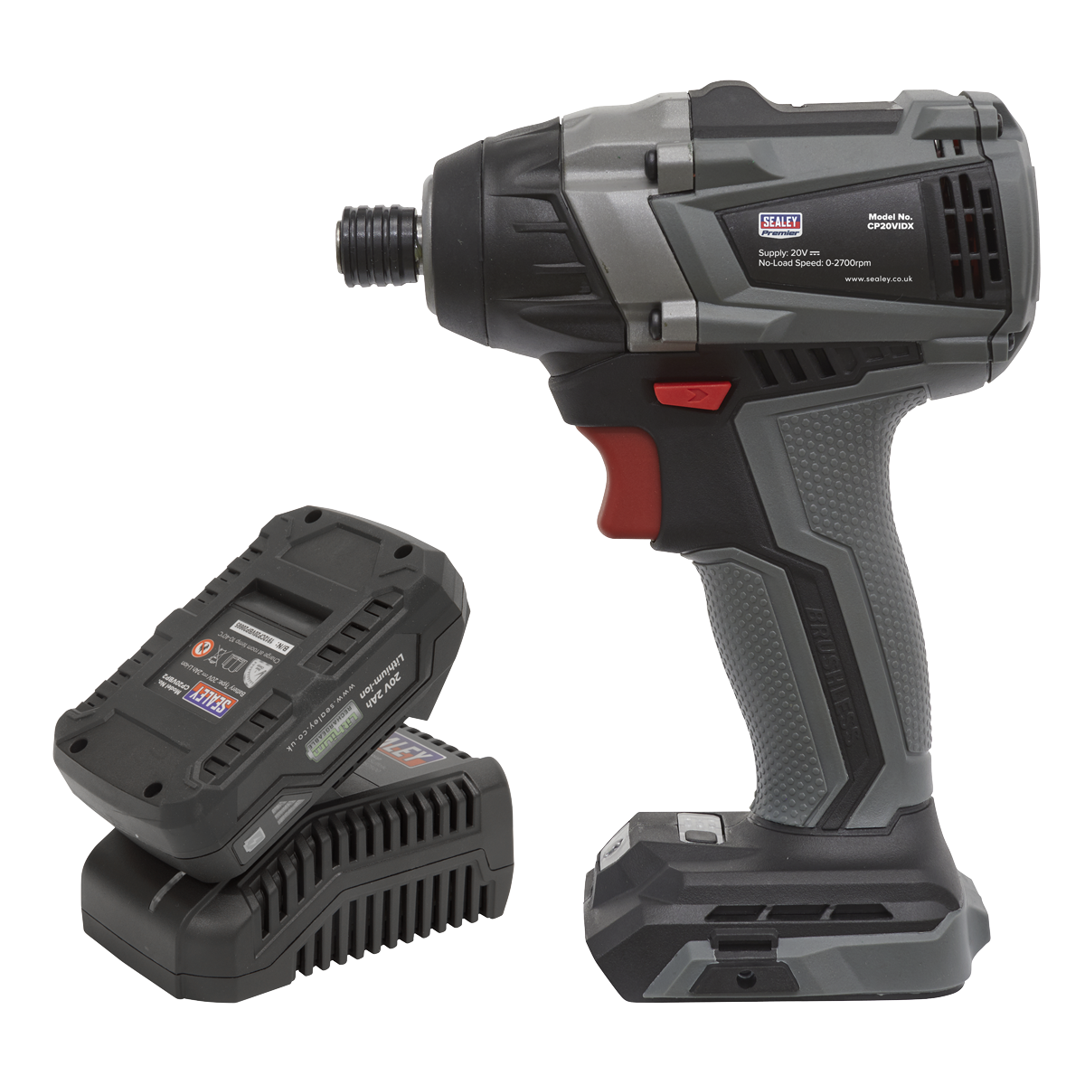 Brushless Impact Driver Kit 1/4″ Hex 20V 2Ah