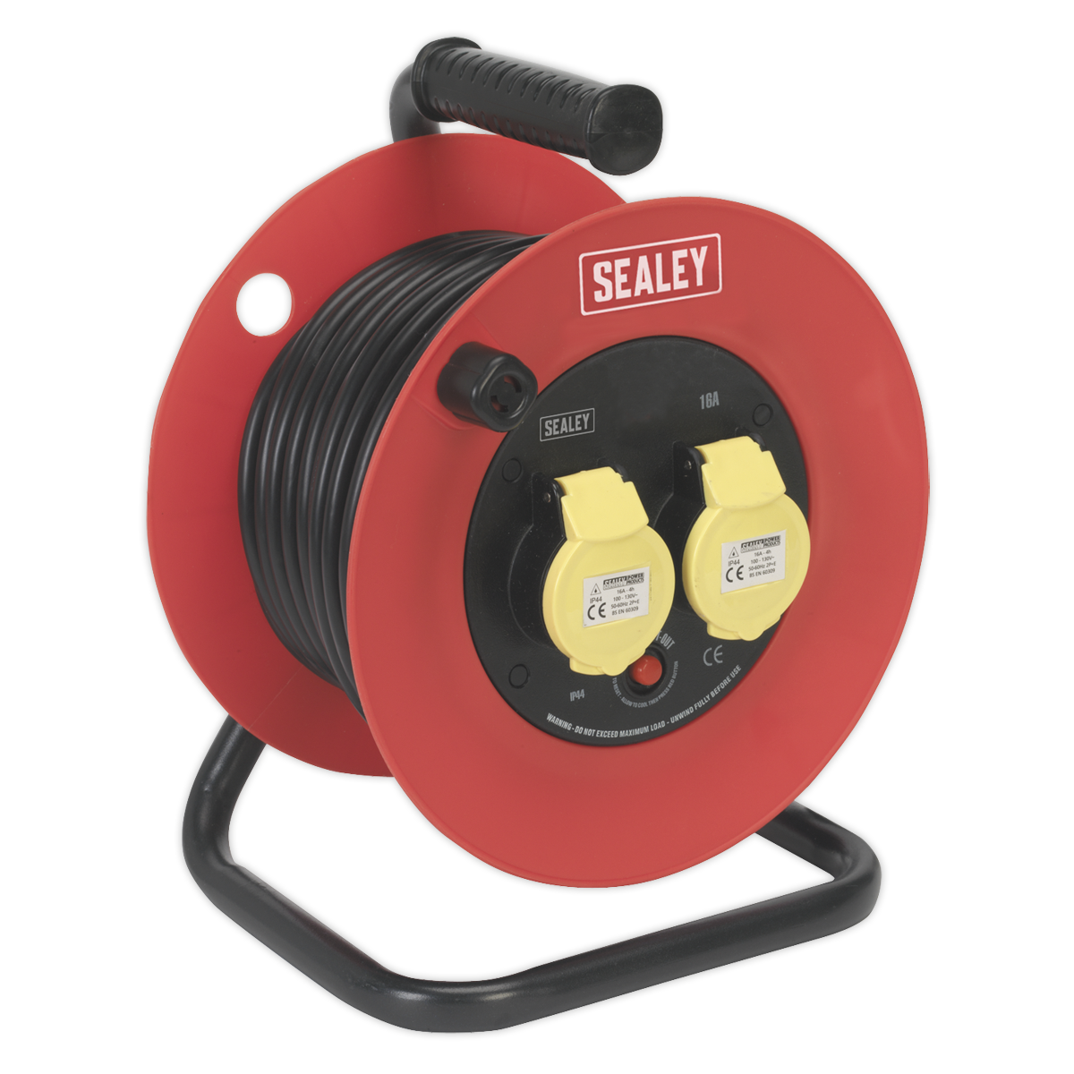 Cable Reel 25m 2 x 110V 1.5mm² Heavy-Duty Thermal Trip