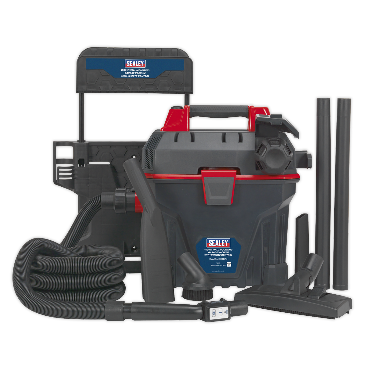 Garage Vacuum 1500W with Remote Control – Wall Mounting