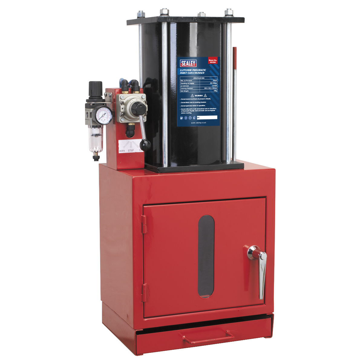 Pneumatic Paint Can Crusher 2.2tonne