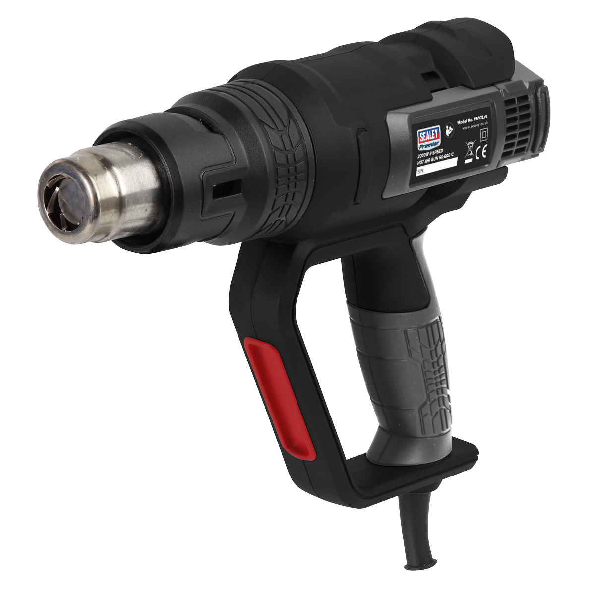 Hot Air Gun 2000W 3-Speed 50-600°C Variable Heat