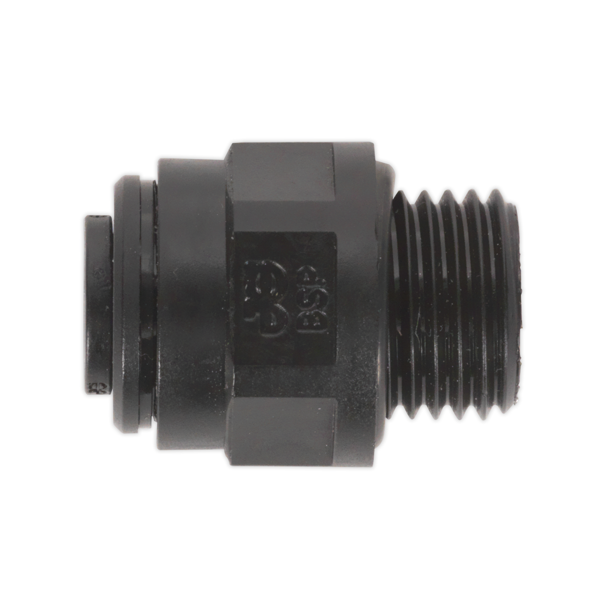 Straight Adaptor 10mm x 1/4″BSP Pack of 5 (John Guest Speedfit® – PM011012E)