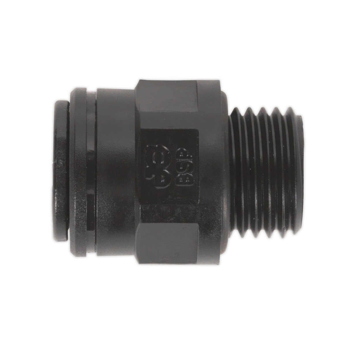 Straight Adaptor 8mm x 1/4″BSP Pack of 5 (John Guest Speedfit® – PM010812E)