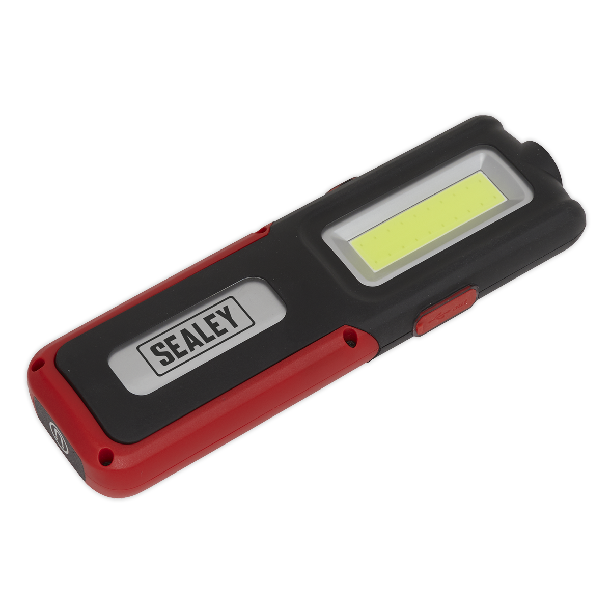 Rechargeable Inspection Light 5W COB & 3W SMD LED with Power Bank – Red