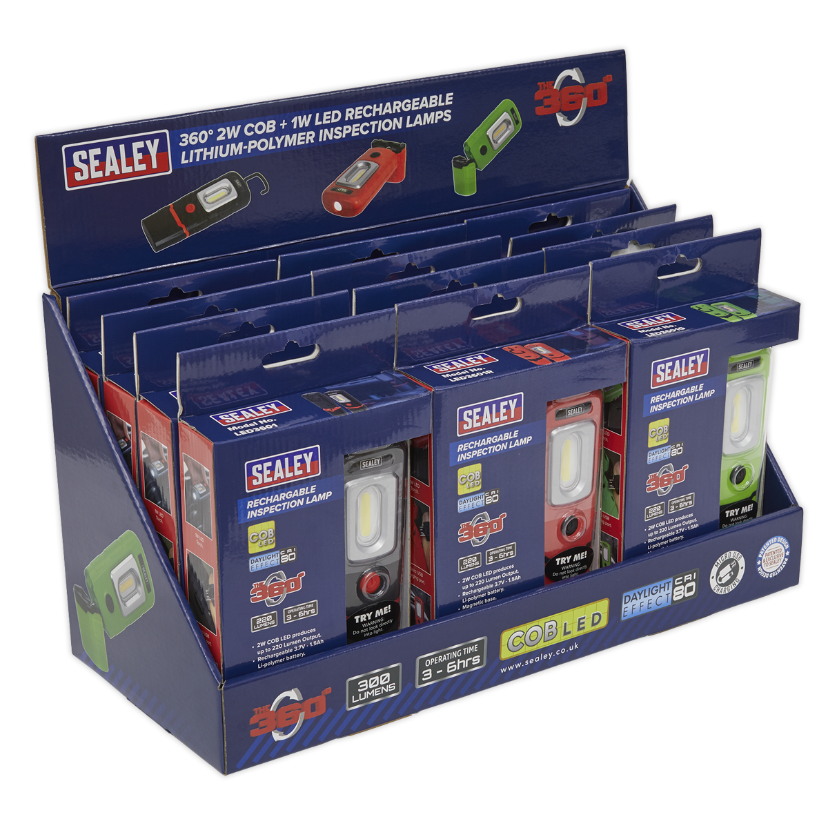 LED3601 Series Inspection Light Combination – Display Pack of 12