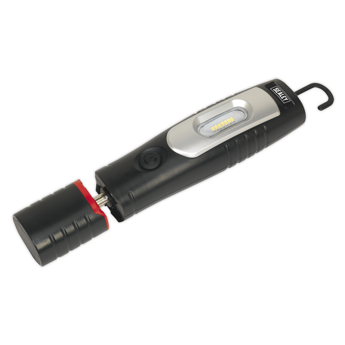 Rechargeable 360° Inspection Light 7 SMD & 3W SMD LED Black Lithium-ion