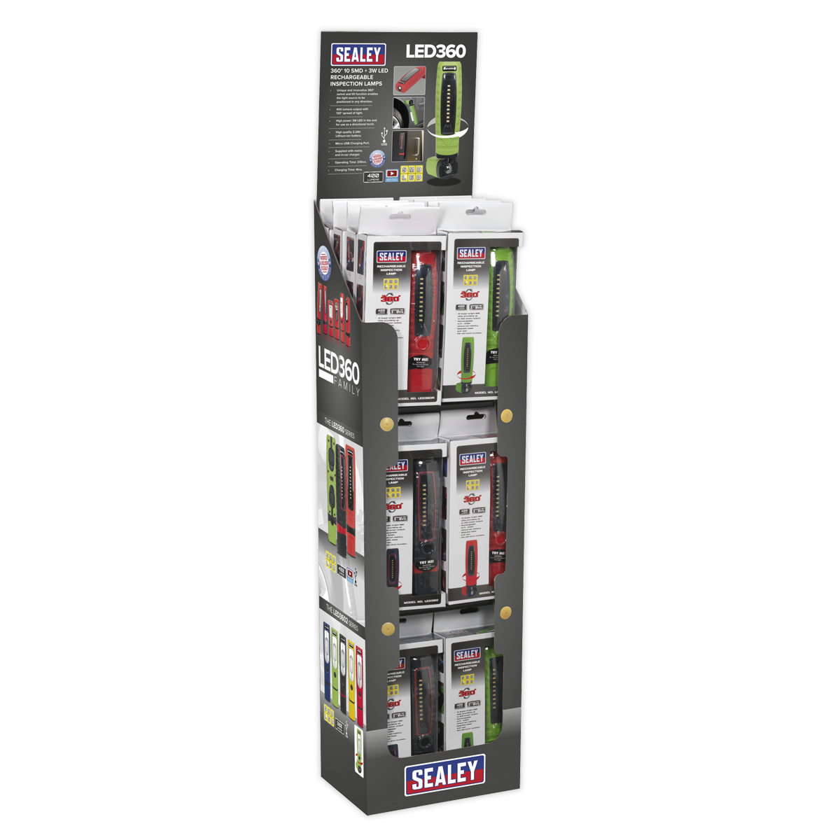 LED360 Series Inspection Light Combination – Display Pack of 24