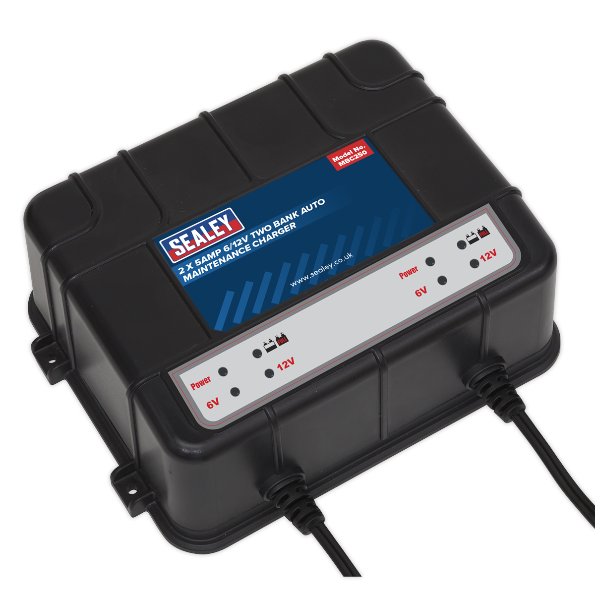 Two Bank 6/12V 10Amp (2 x 5A) Auto Maintenance Charger