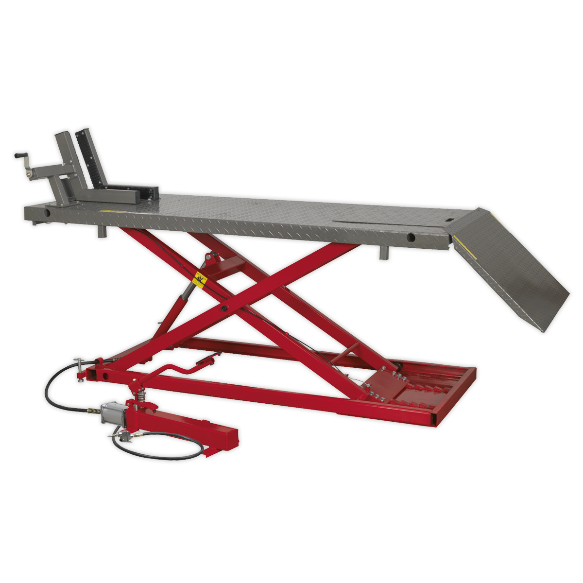 Motorcycle Lift 680kg Capacity Heavy-Duty Air/Hydraulic