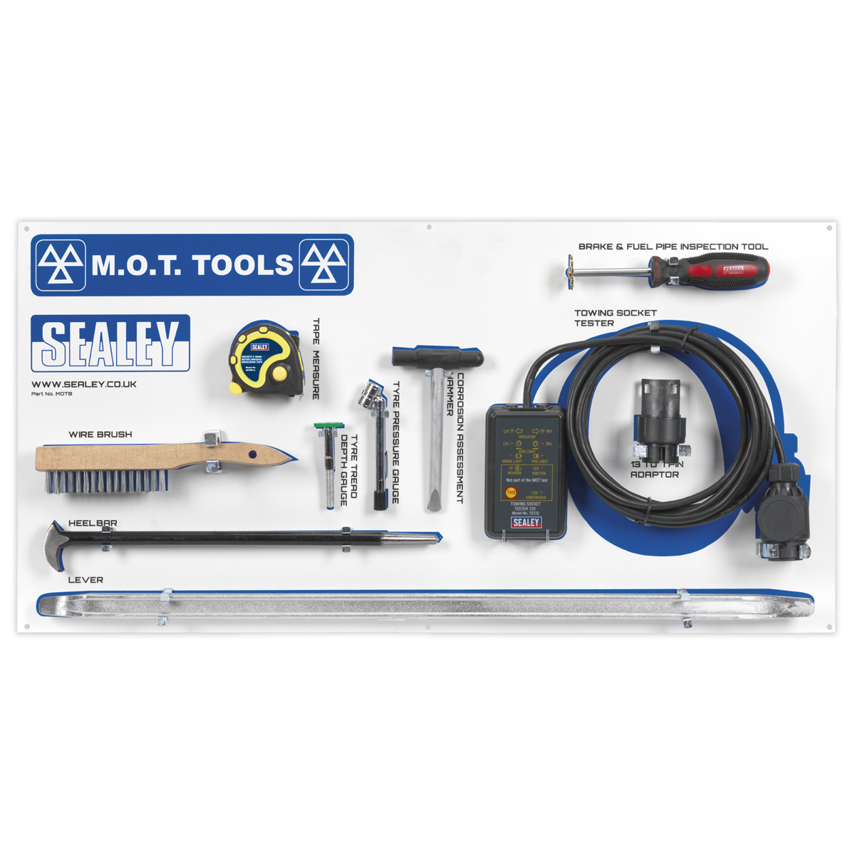 MOT Tool Board with Tools