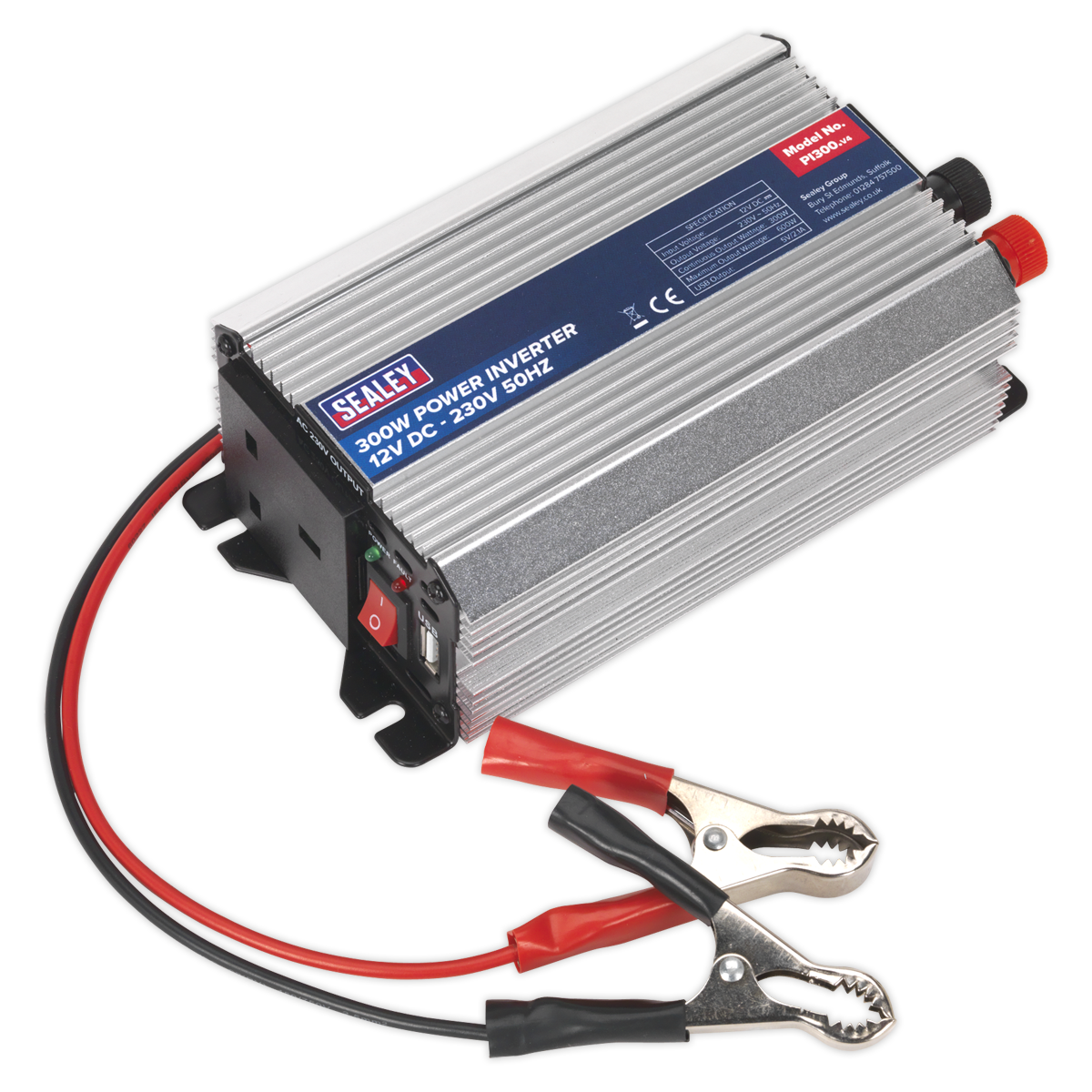 Power Inverter 300W 12V DC – 230V~50Hz