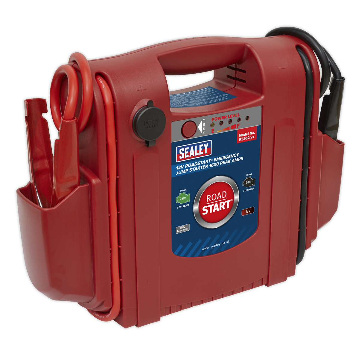 RoadStart® Emergency Jump Starter 12V 1600 Peak Amps