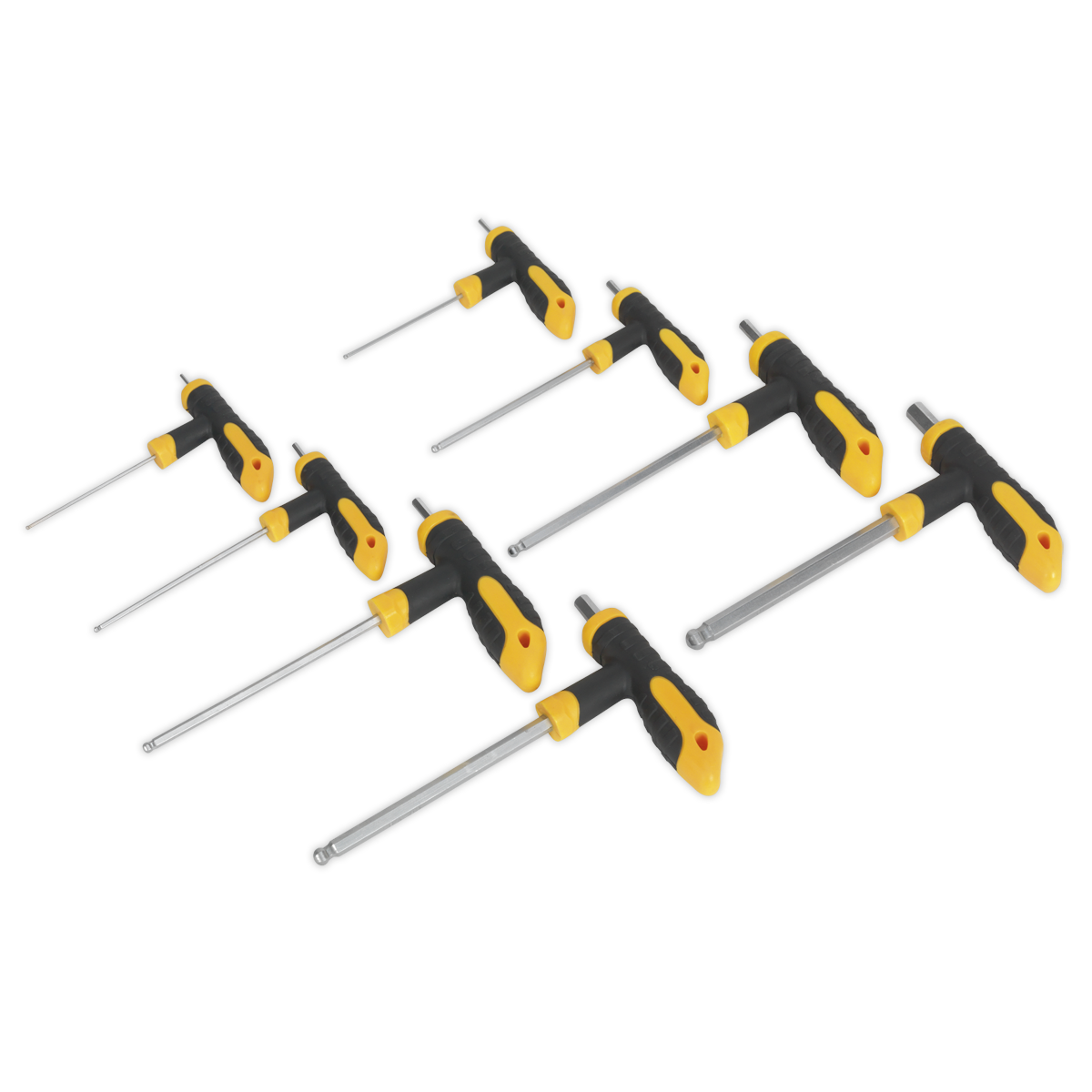 T-Handle Ball-End Hex Key Set 8pc