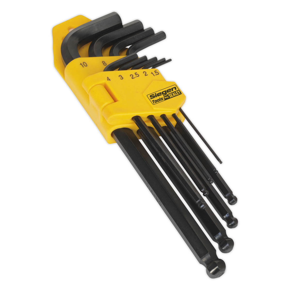 Ball-End Hex Key Set 9pc Long Metric