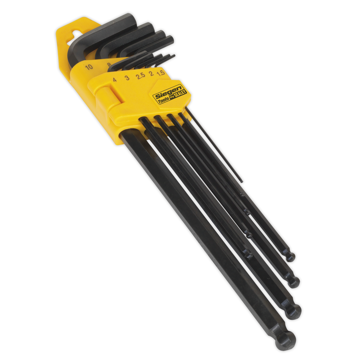 Ball-End Hex Key Set 9pc Extra-Long Metric