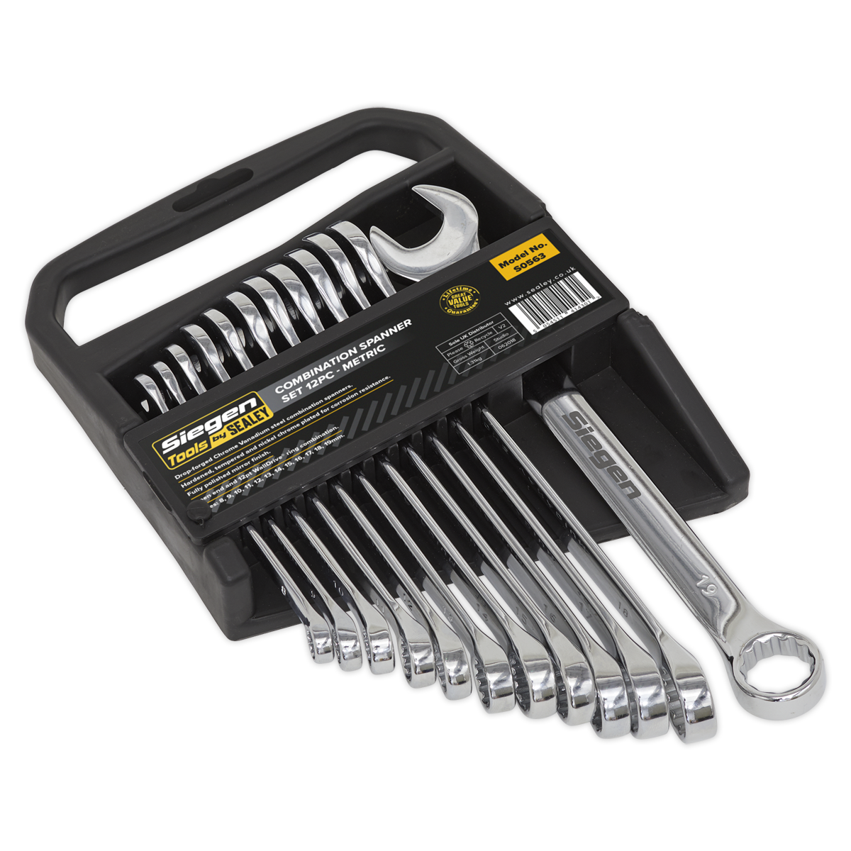 Combination Spanner Set 12pc Metric