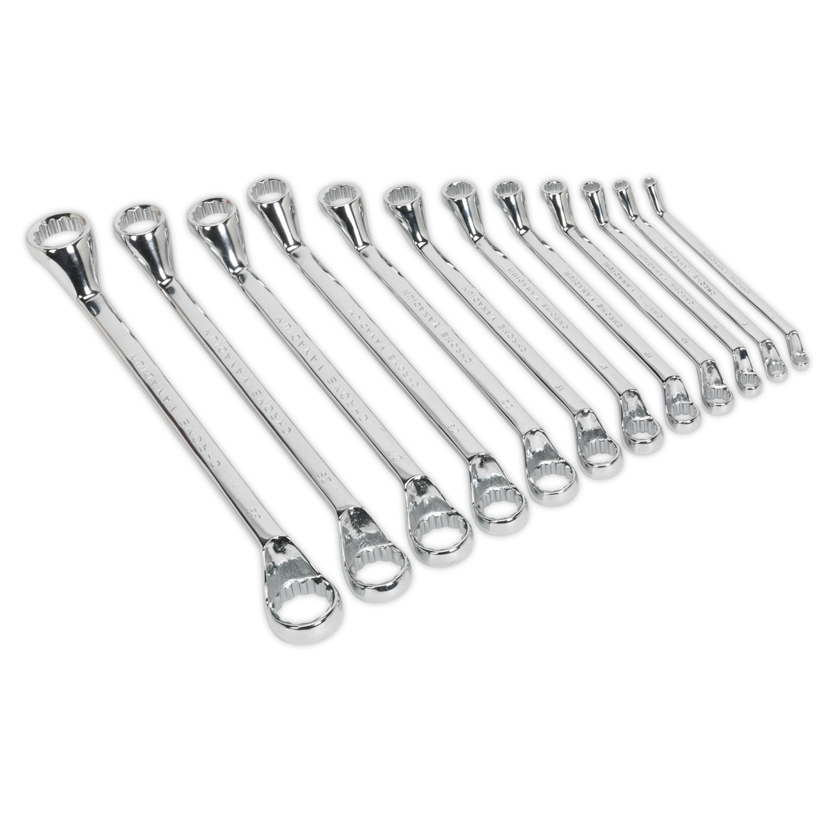Deep Offset Ring Spanner Set 12pc Metric