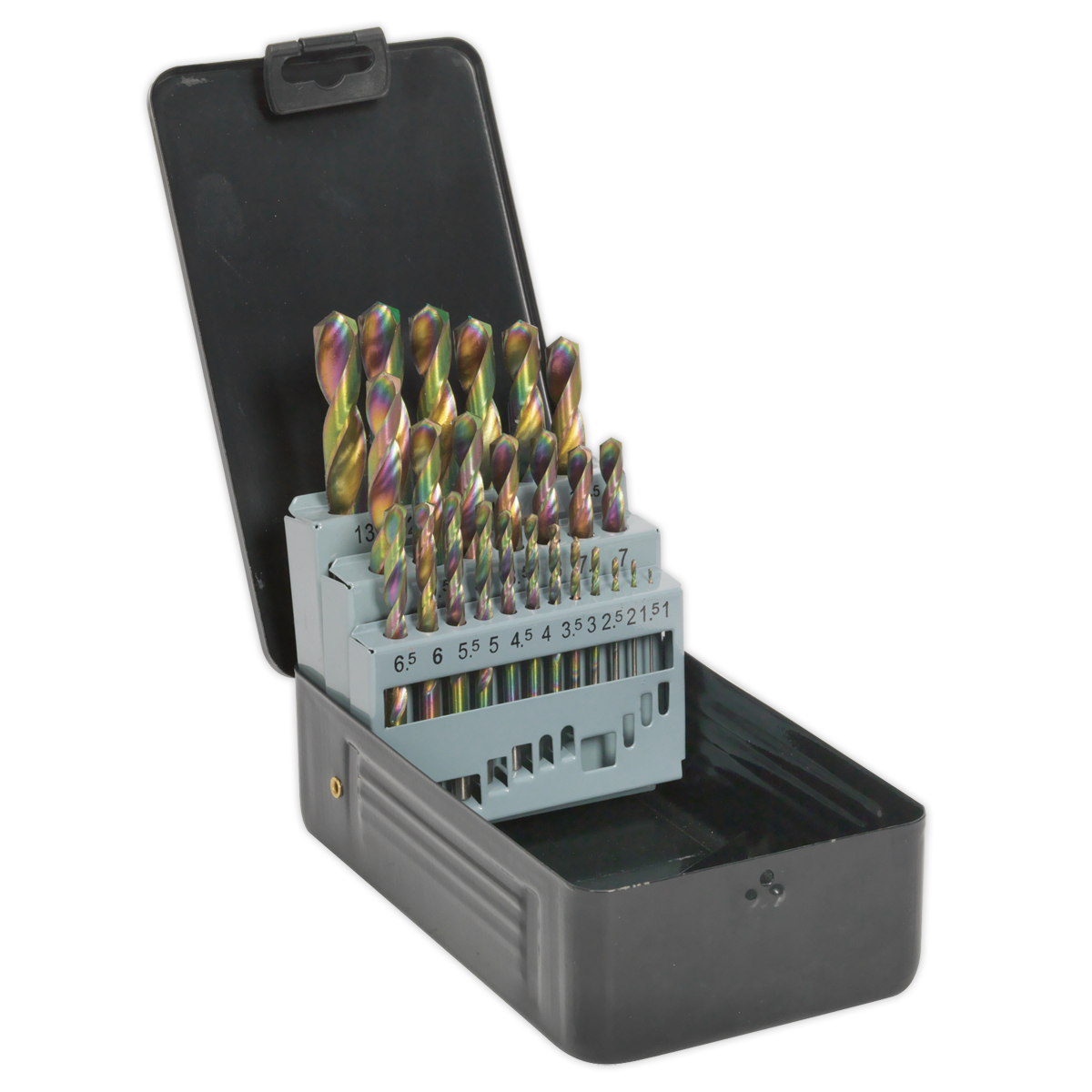 HSS Drill Bit Set 25pc Edge Ground – Metric DIN 338
