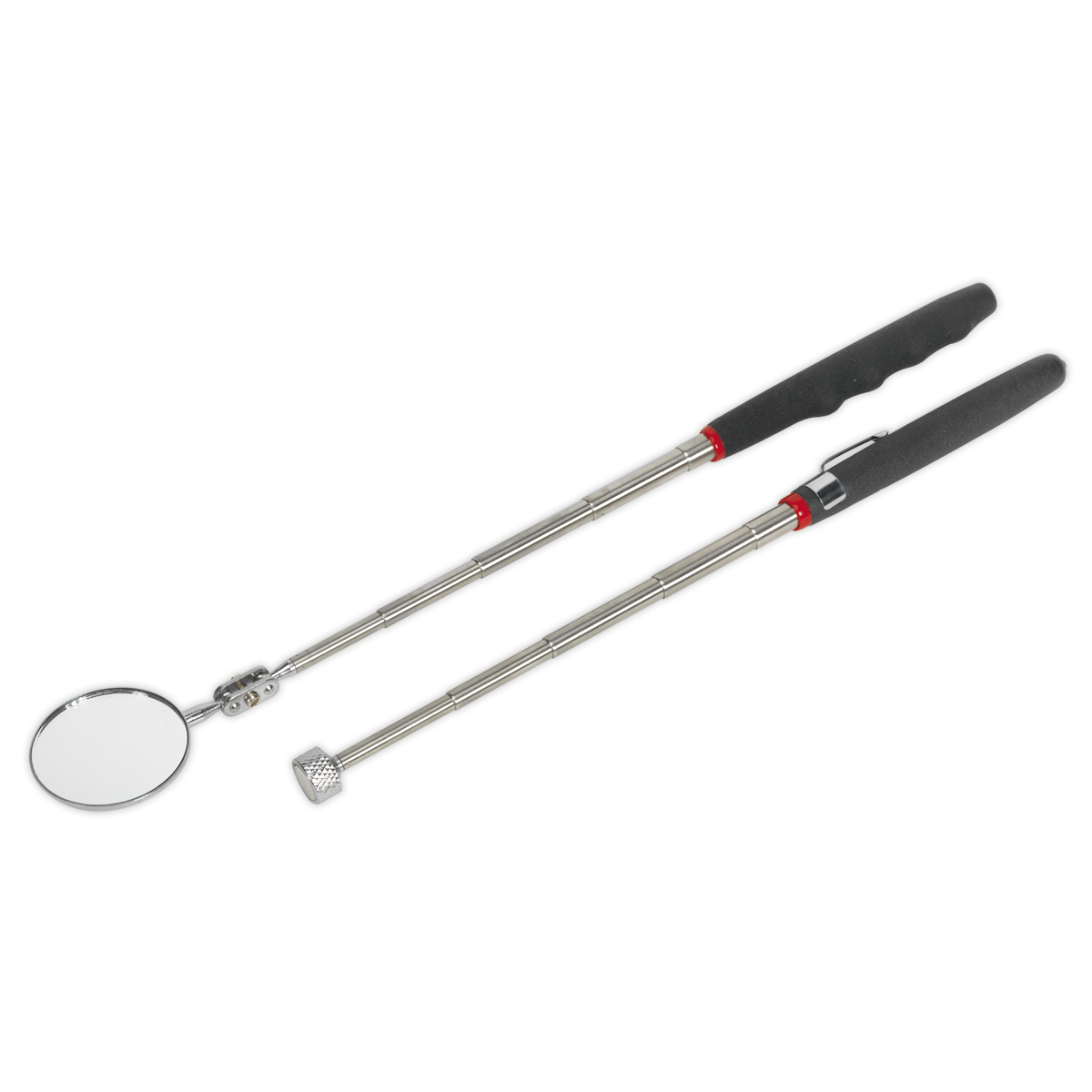 Telescopic Magnetic Pick-Up Tool & Inspection Mirror Set 2pc