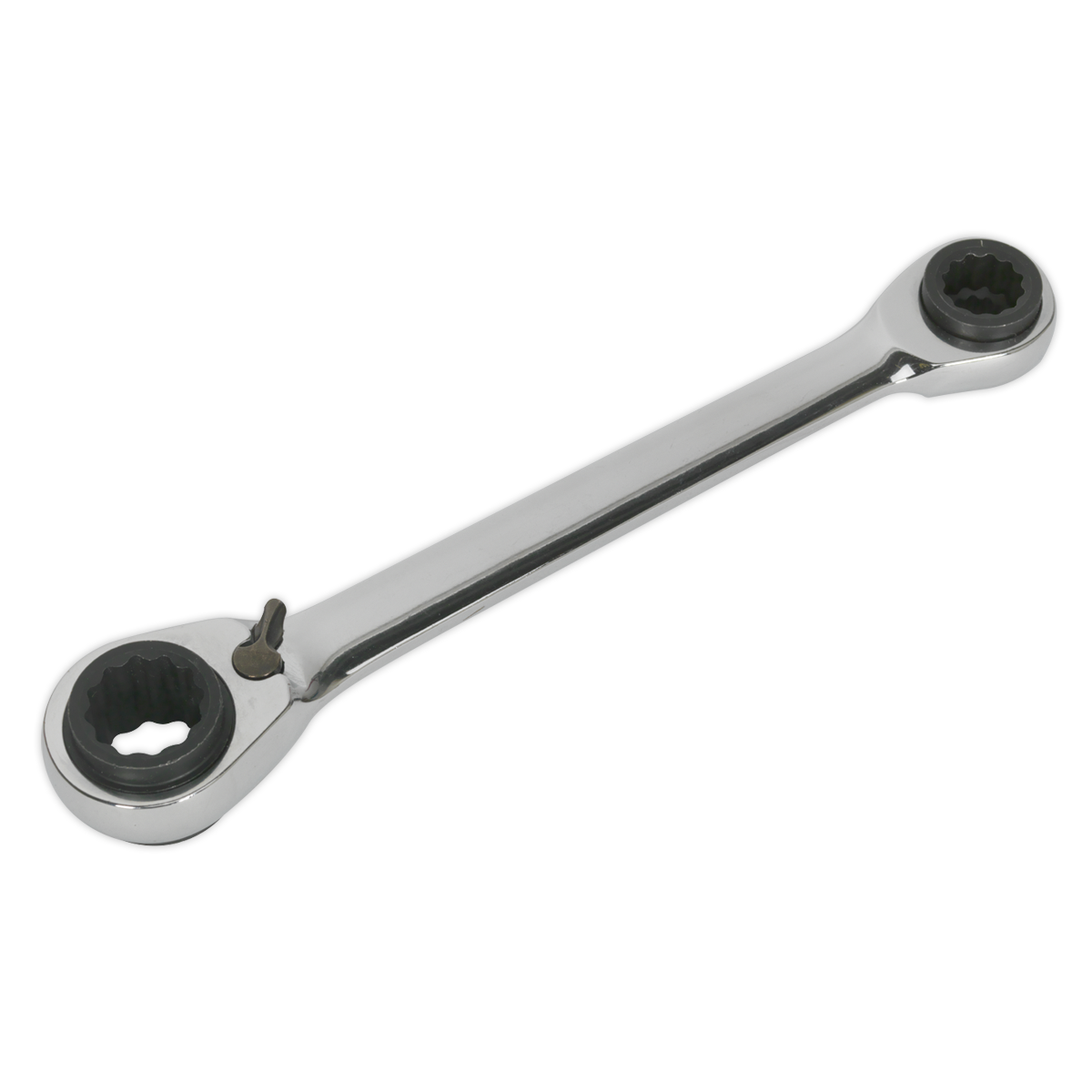 Ratchet Ring Spanner 4-in-1 Reversible Metric