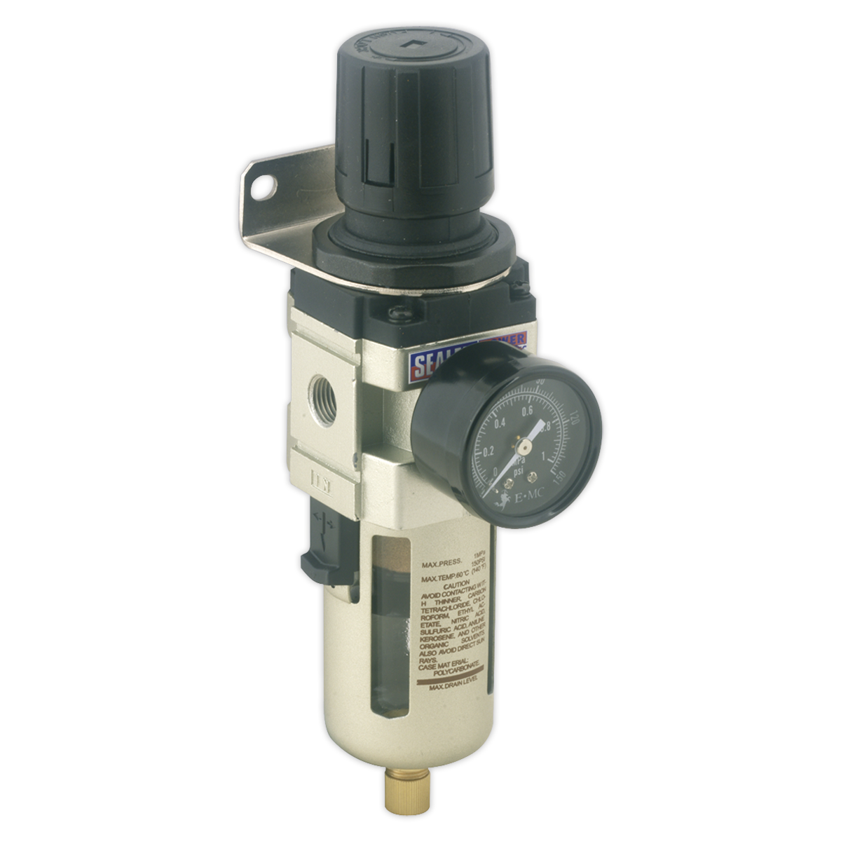 Air Filter/Regulator Max Airflow 70cfm