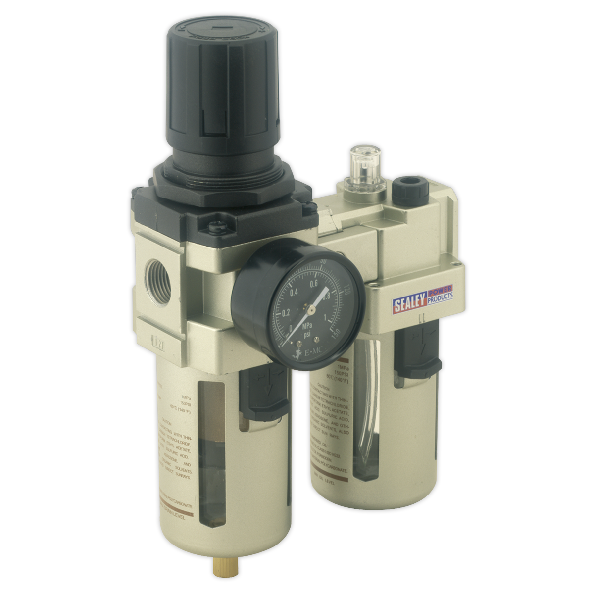 Air Filter/Regulator/Lubricator Max Airflow 105cfm