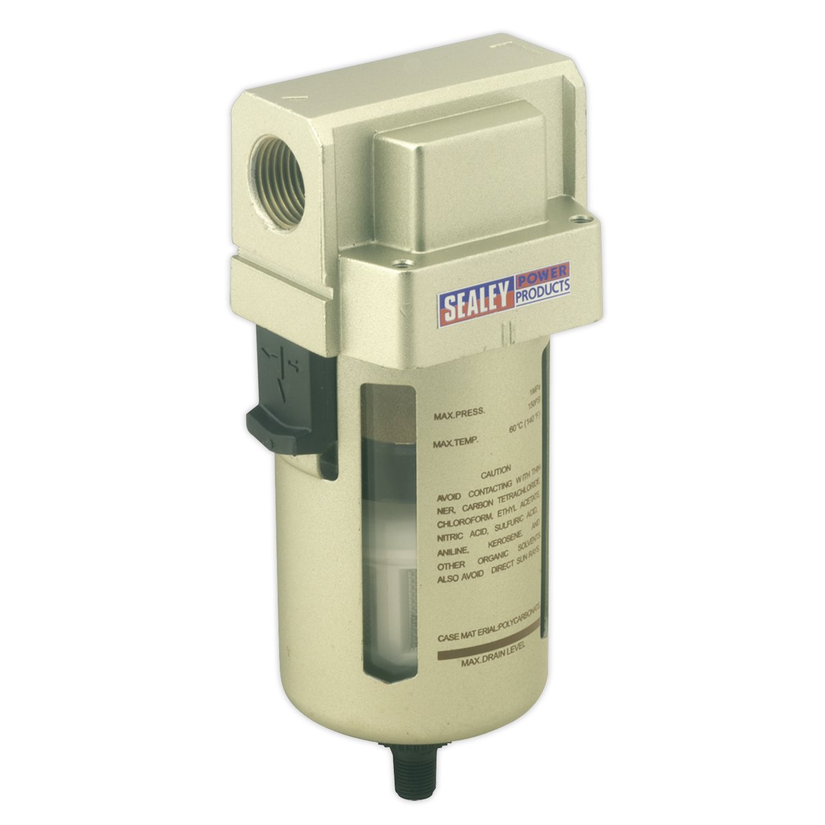 Air Filter Auto Drain Max Airflow 140cfm