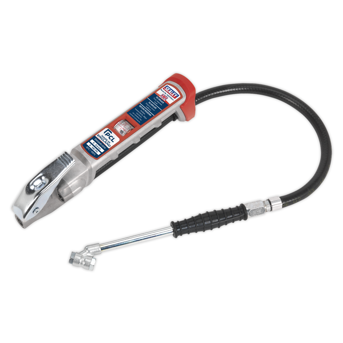 Professional Tyre Inflator with Twin Push-On Connector