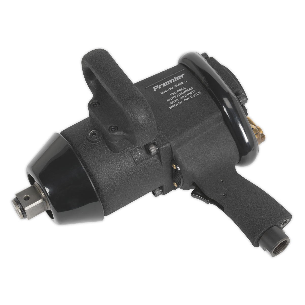 Air Impact Wrench 1″Sq Drive Pin Clutch Pistol/Standard Anvil