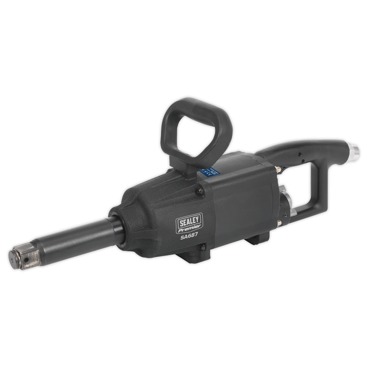 Air Impact Wrench 1″Sq Drive Twin Hammer Straight Long Anvil