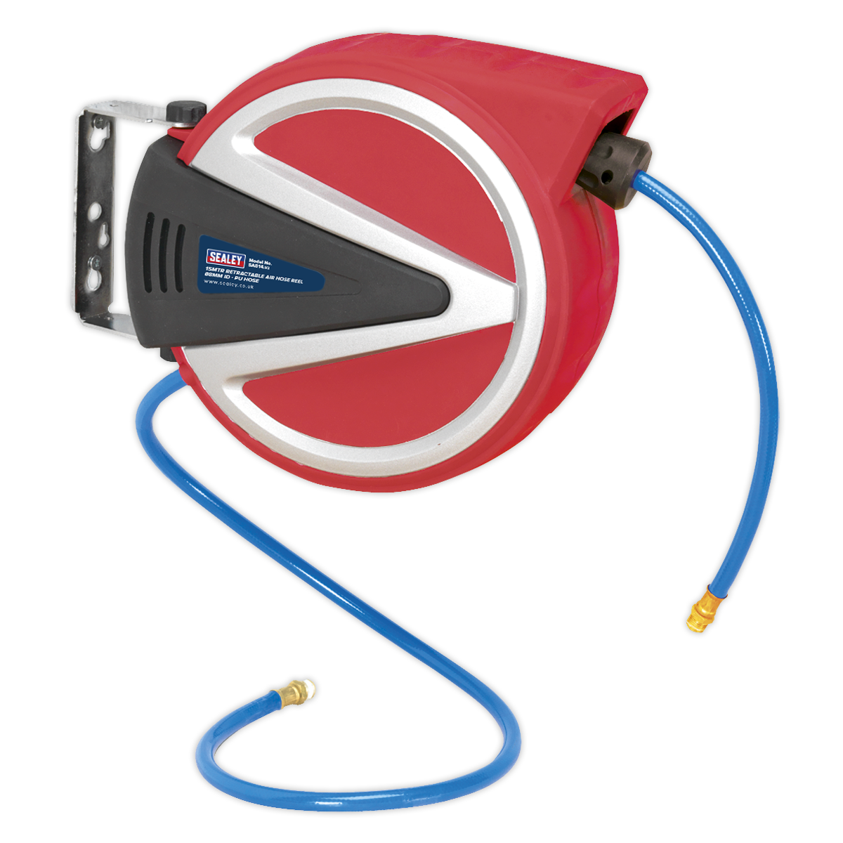 Retractable Air Hose Reel 15m Ø8mm ID – PU Hose