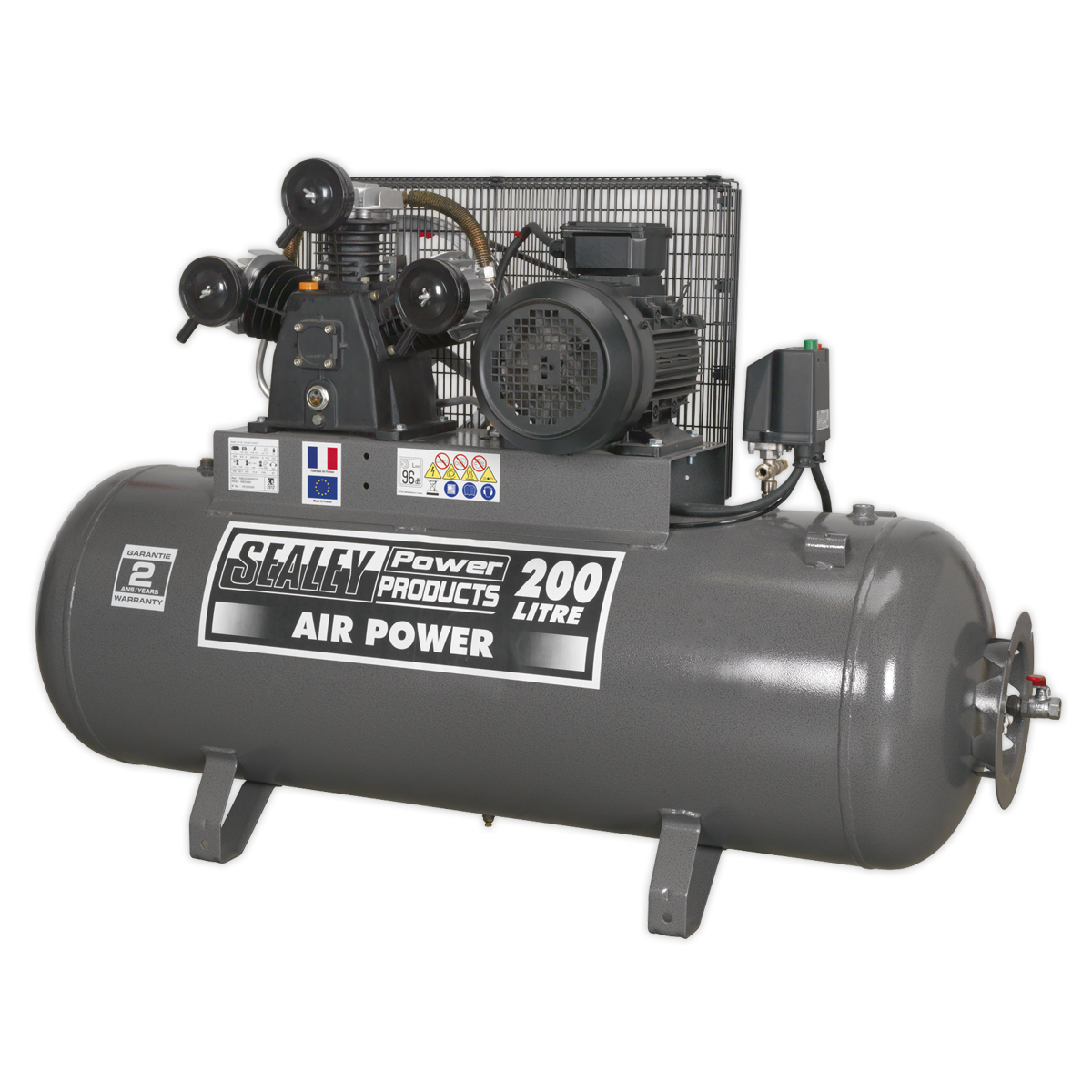 Air Compressor 200L Belt Drive 5.5hp 3ph