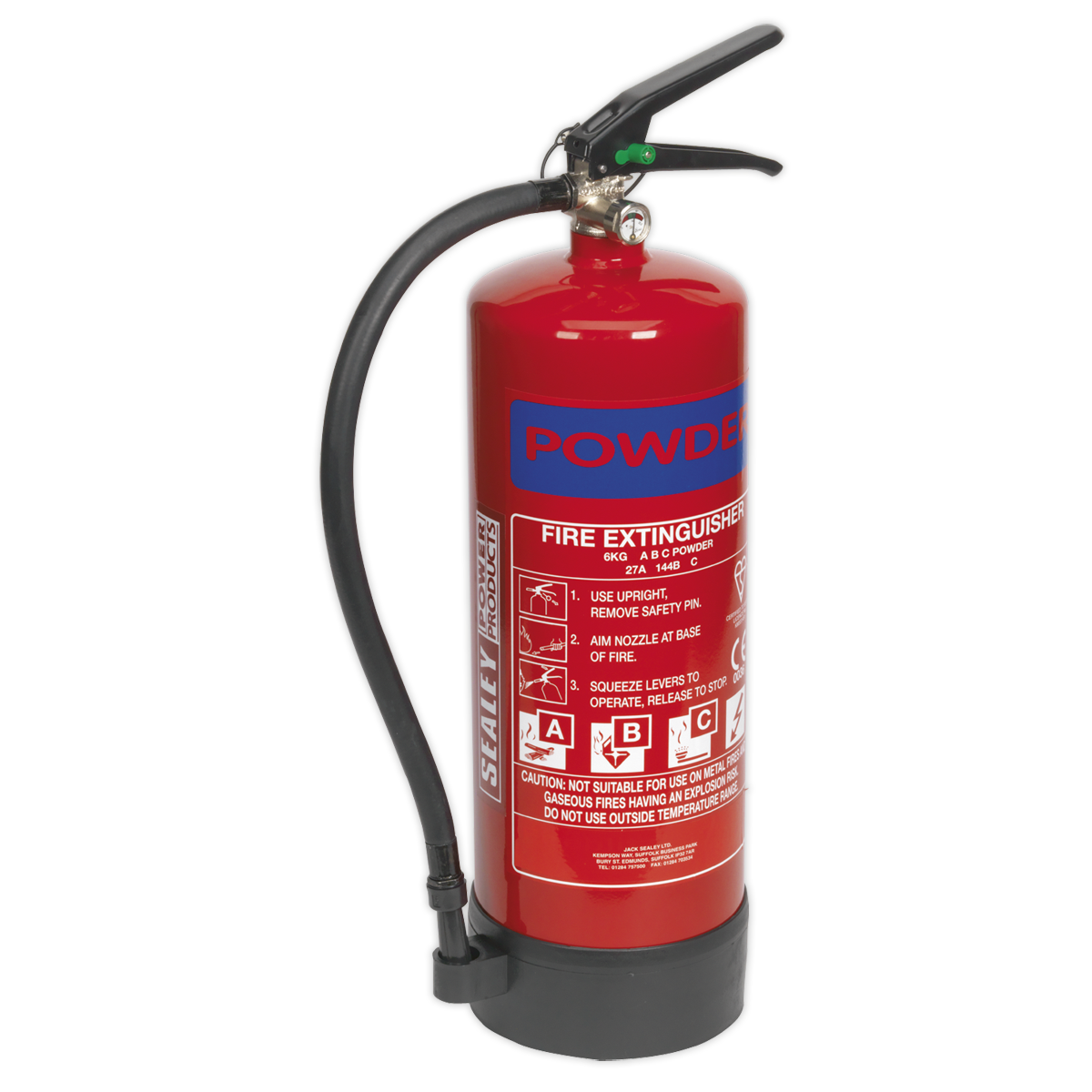 Fire Extinguisher 6kg Dry Powder