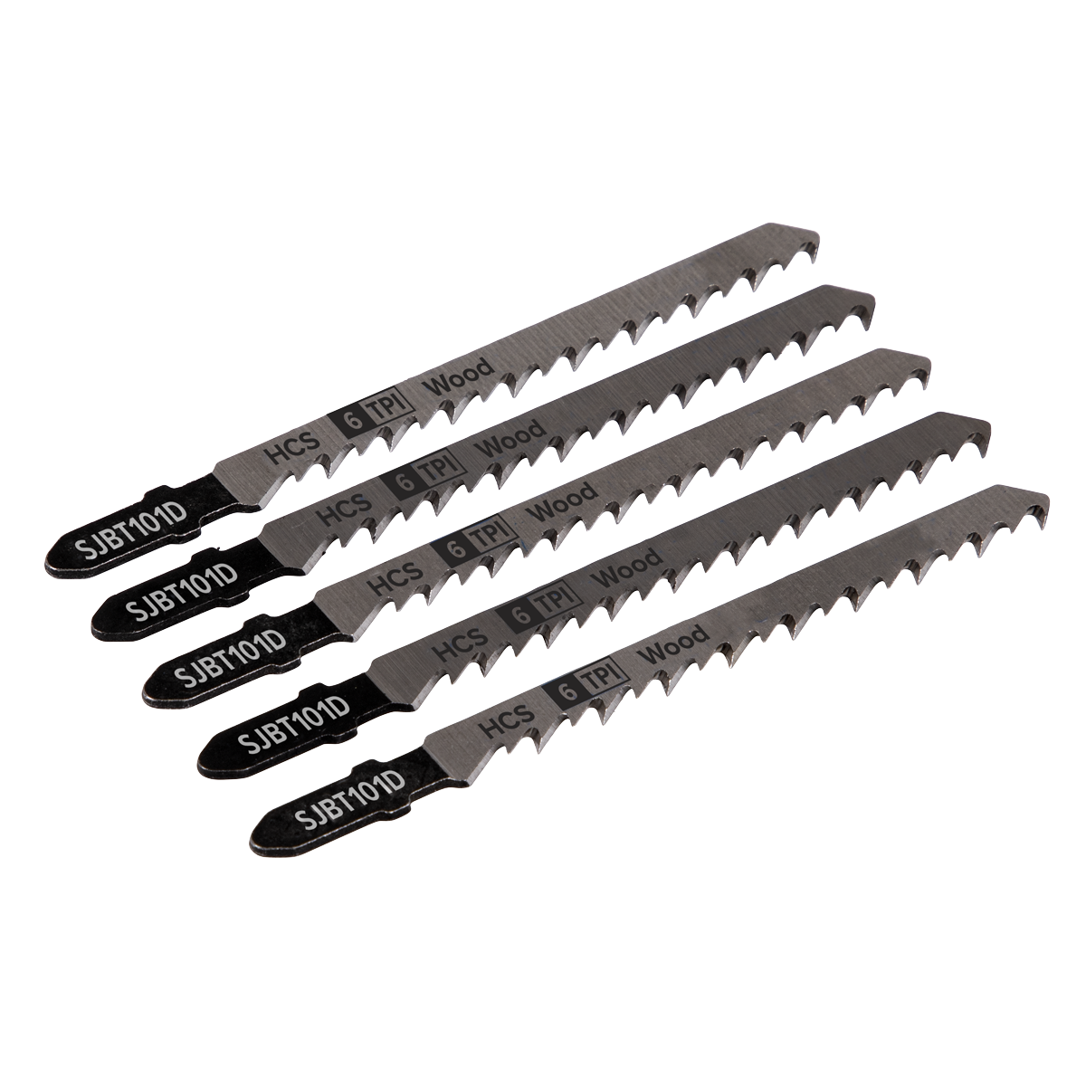 Jigsaw Blade Hard Wood 100mm 6tpi – Pack of 5