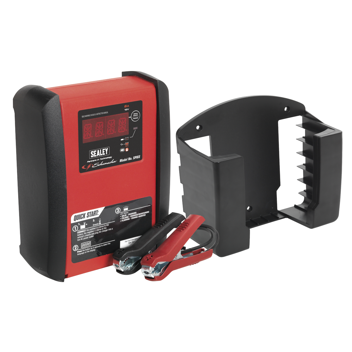 Schumacher® Intelligent Battery Charger 6A 12V with Mounting Bracket