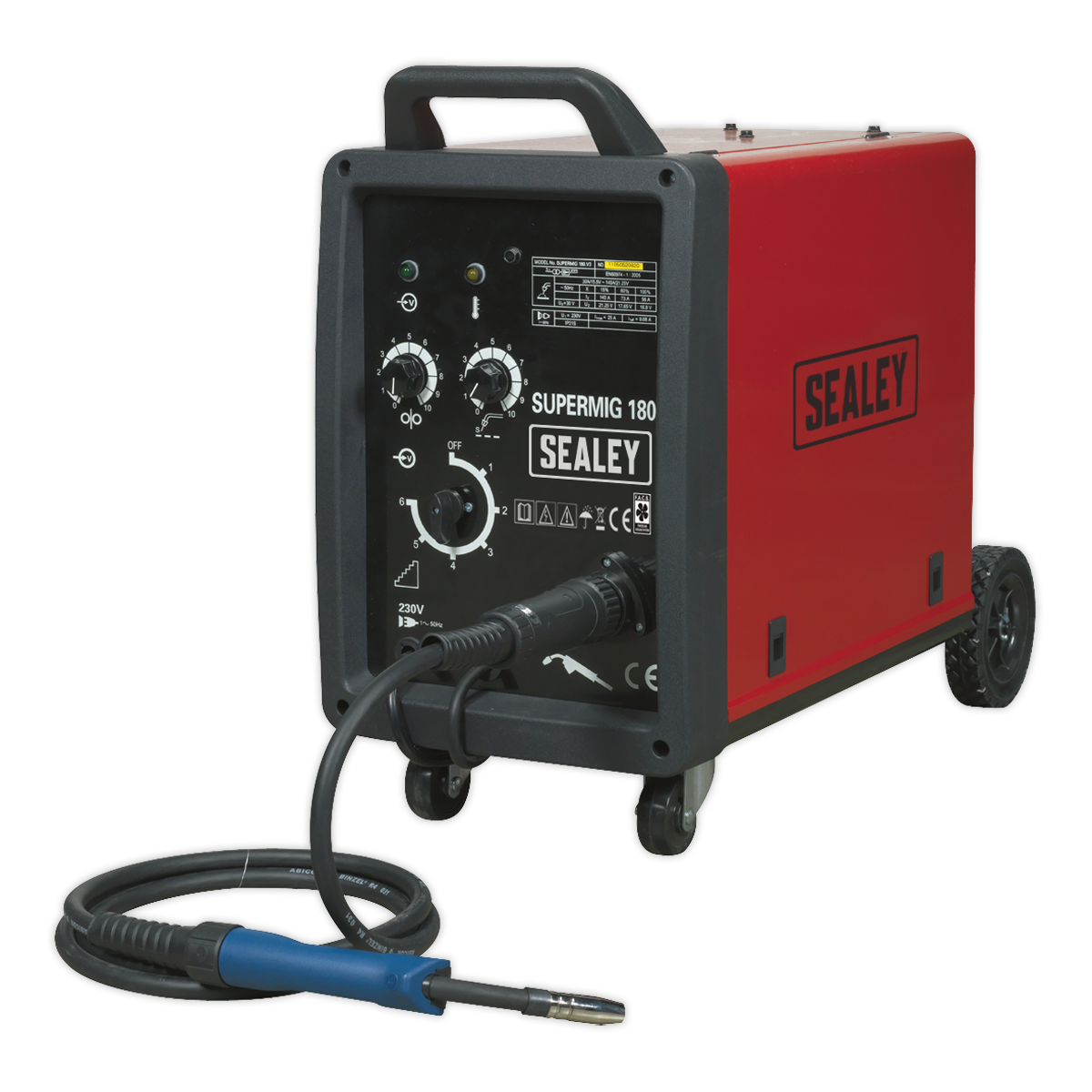 Professional MIG Welder 180A 230V with Binzel® Euro Torch