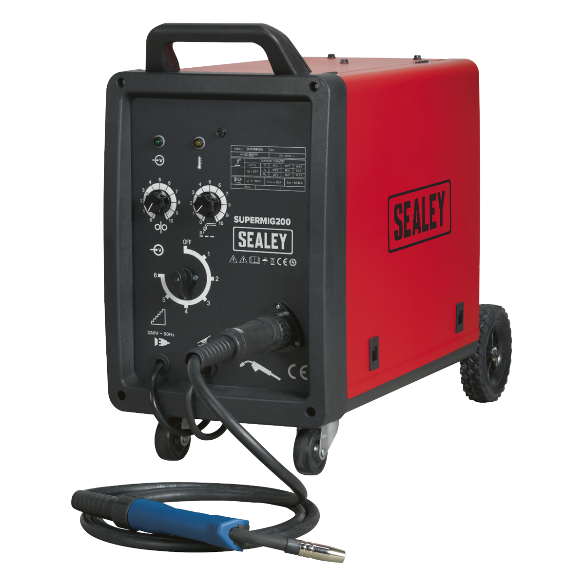 Professional MIG Welder 200A 230V with Binzel® Euro Torch