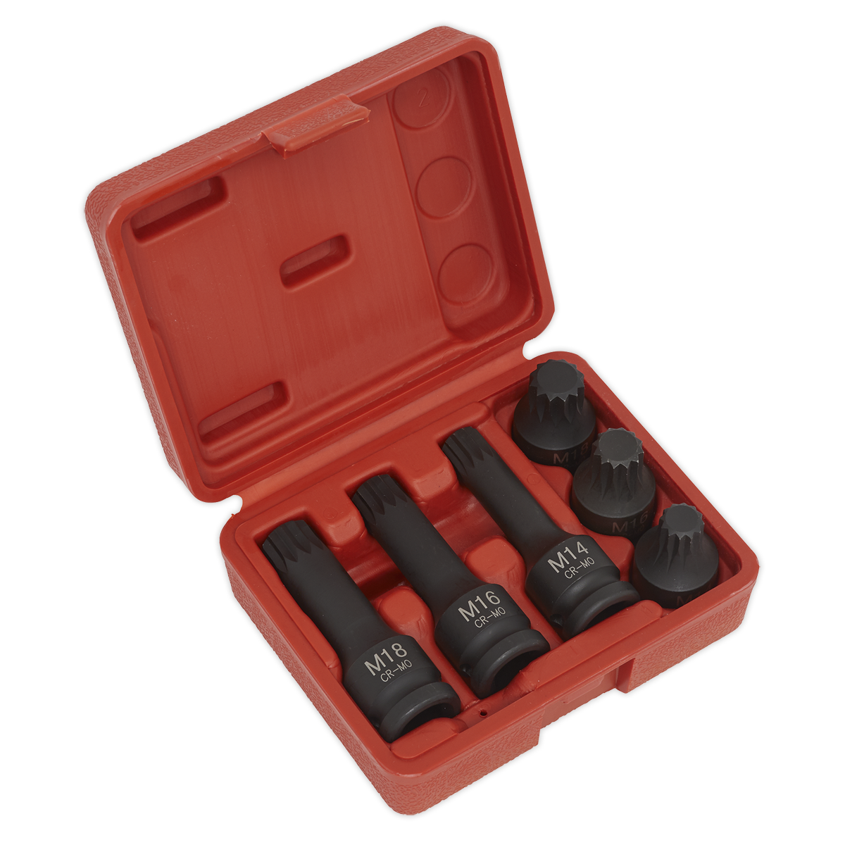 Impact Spline Socket Bit Set 6pc 1/2″Sq Drive