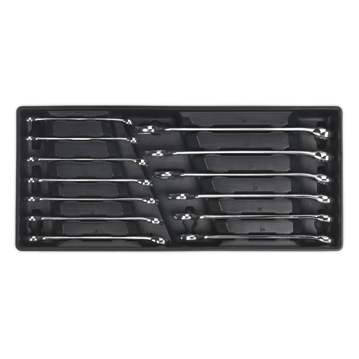 Tool Tray with Combination Spanner Set 13pc Metric