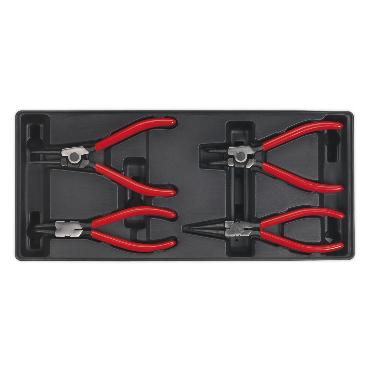 Tool Tray with Circlip Pliers Set 4pc