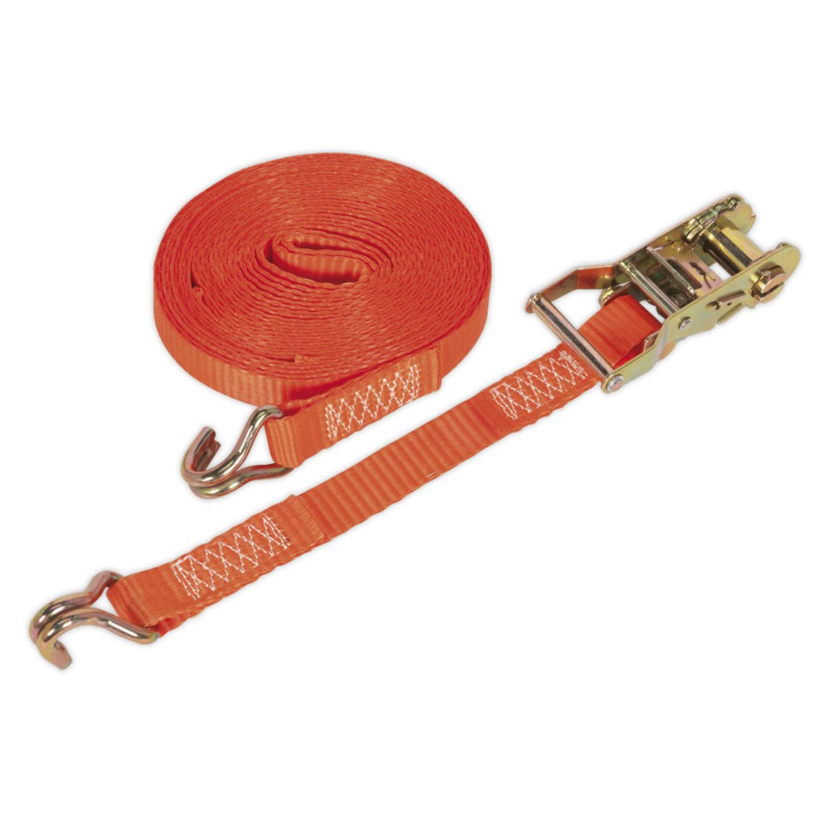 Ratchet Tie Down 25mm x 8m Polyester Webbing 1500kg Breaking Strength