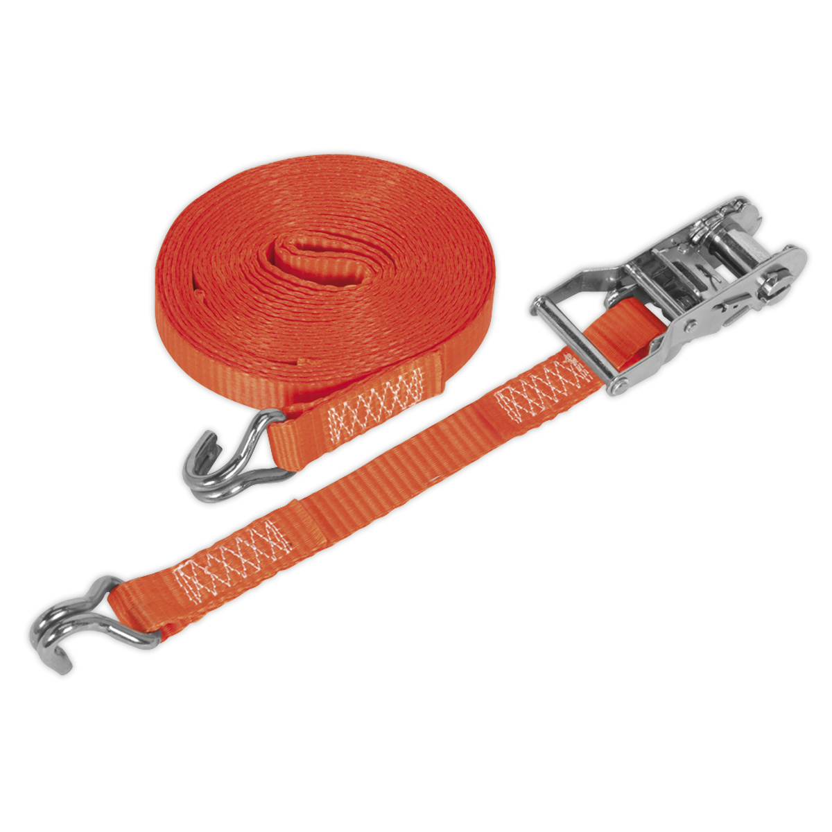 Ratchet Tie Down 25mm x 10m Polyester Webbing 1500kg Breaking Strength