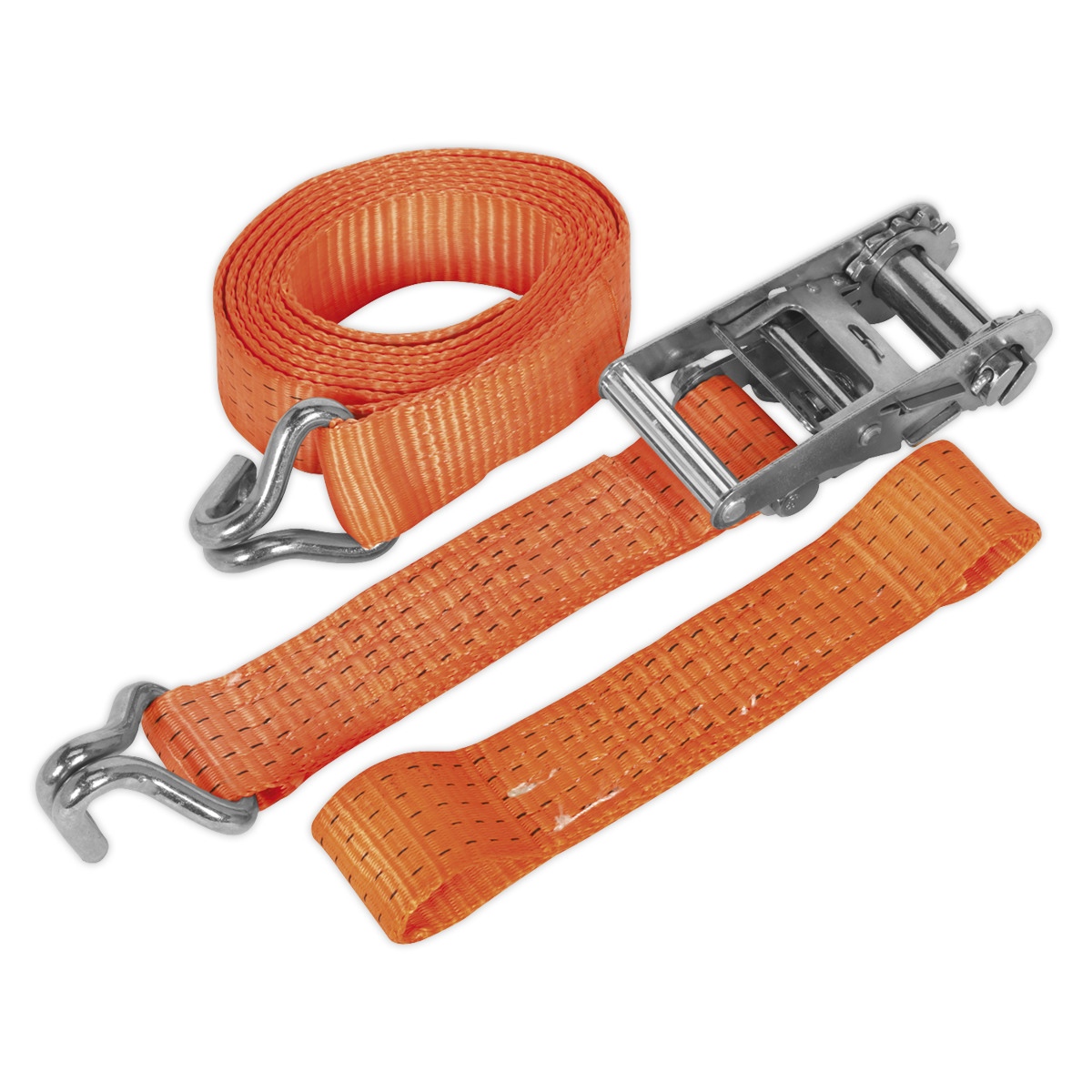 Car Transporter Ratchet Tie Down 50mm x 3m Alloy Wheel – Single 5000kg Breaking Strength